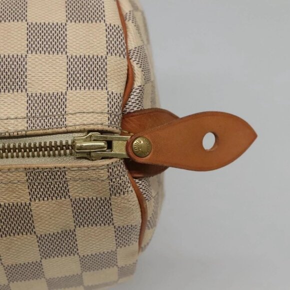 LOUIS VUITTON Damier Azur Speedy 30 Hand Bag N41533 LV Auth 135479 - Picture 12 of 16